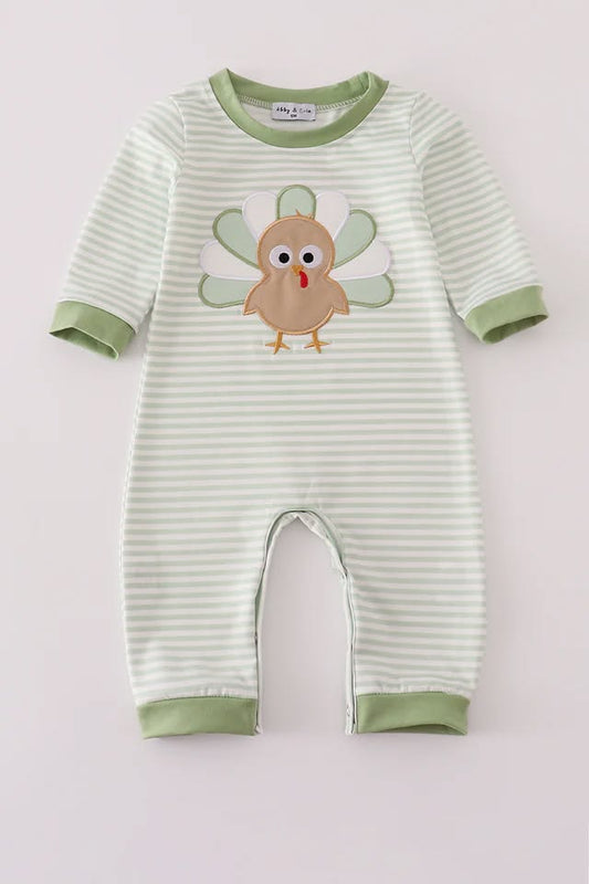 Gobble Gobble Stripes Romper