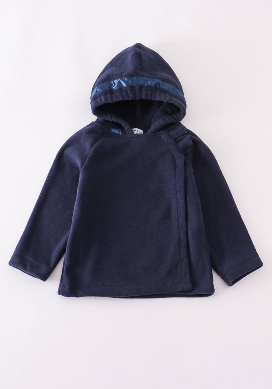 Navy Fleece Hooded Jacket