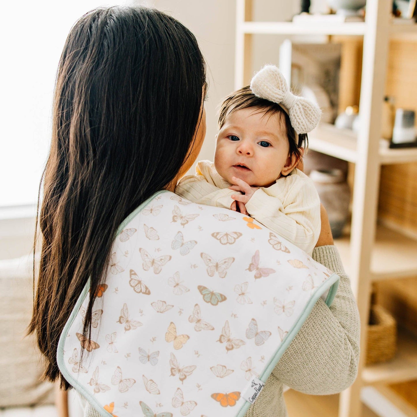 3 Pack Premium Burp Cloths - Flora