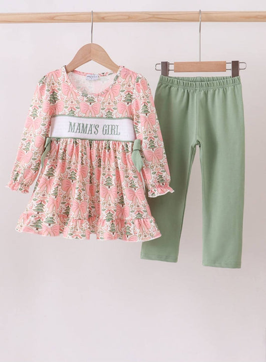 Mama’s Girl Holiday Blooms Pant Set