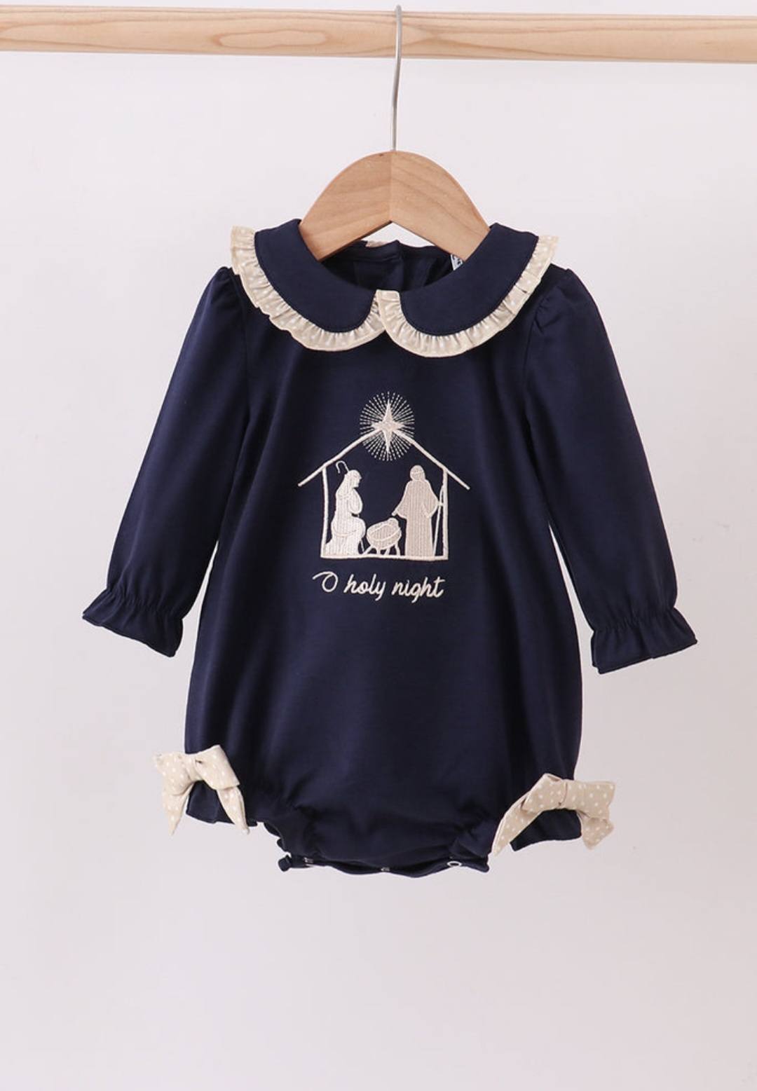 Away in a Manger Girl Romper