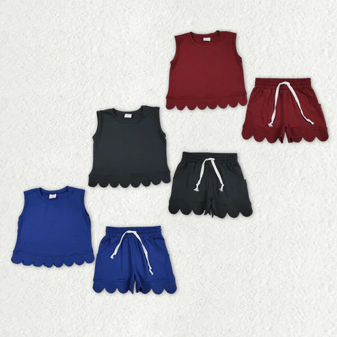 Factory Preorder: Solid Sleeveless Scallop Sets