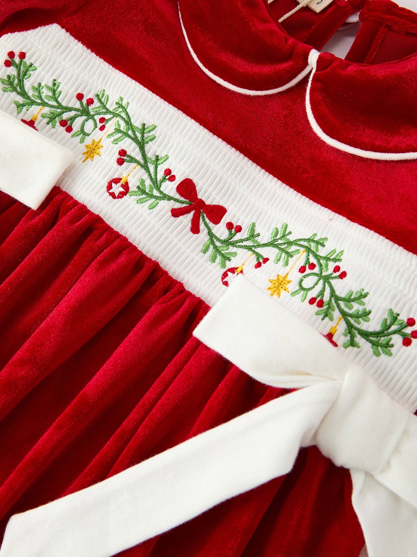 Christmas Bow Velvet Dress - ETA late September/Early October