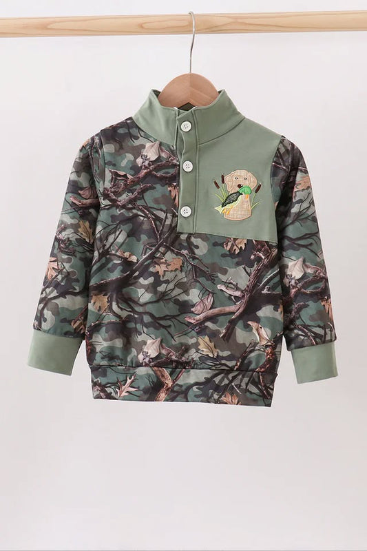 “Retriever & Reed” Camo Pullover
