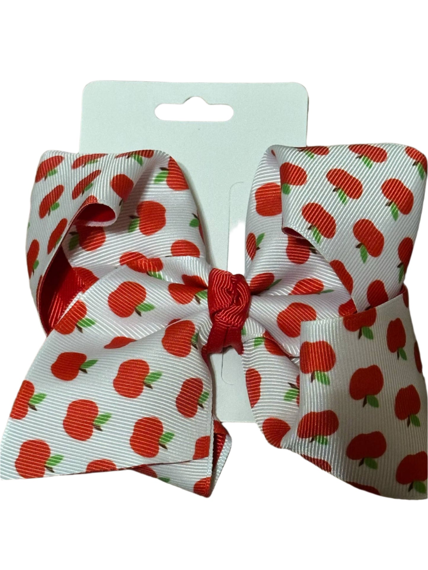 Apple Print Bow