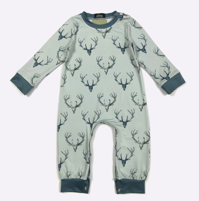 Sage Deer Romper