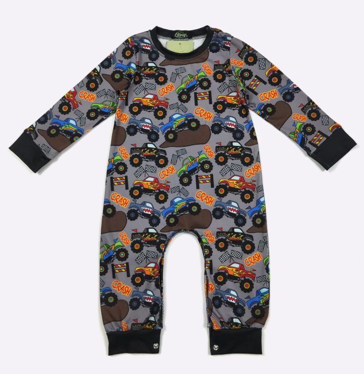 LS MOnster Truck Romper