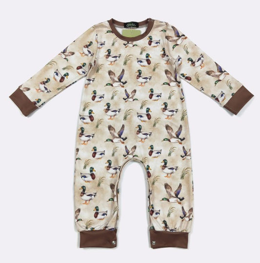 LS Brown Mallard Romper