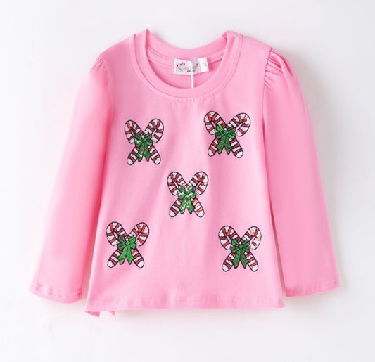 Candy Cane Sequins Shirt