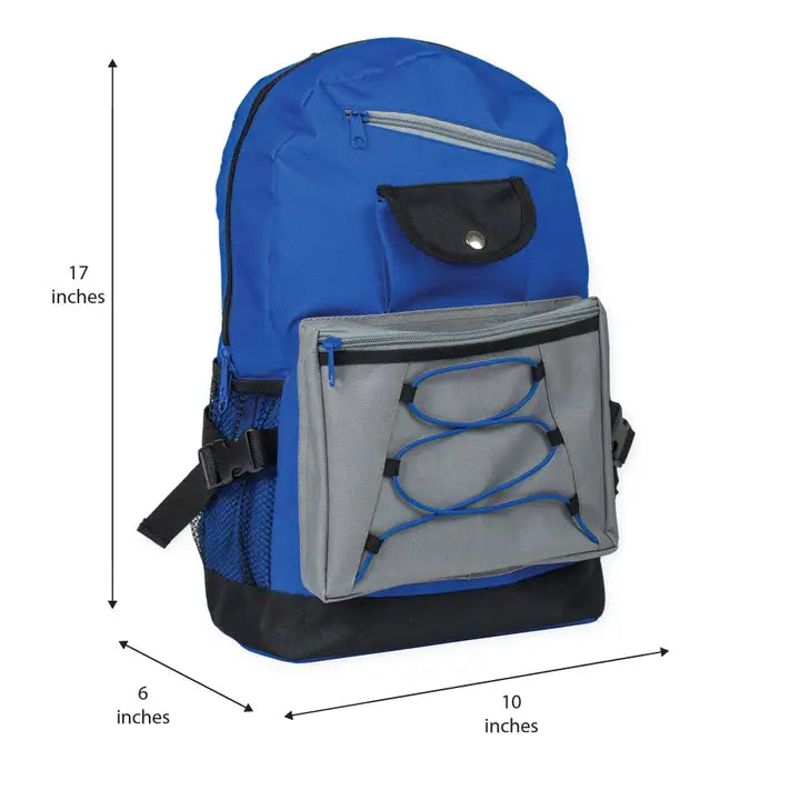 Royal Blue Laptop School Backpack