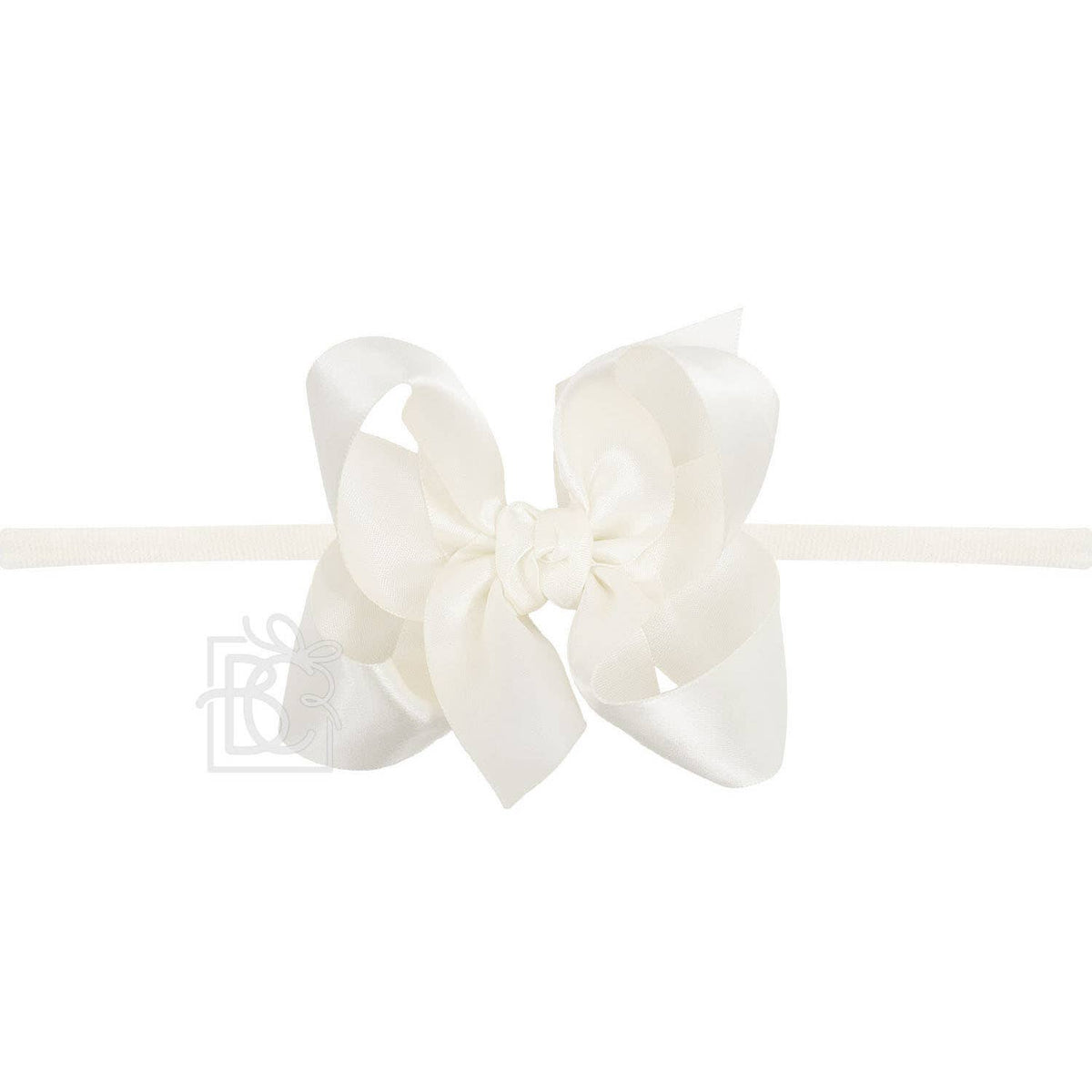 1/4" PANTYHOSE HEADBAND W/SATIN BOW
