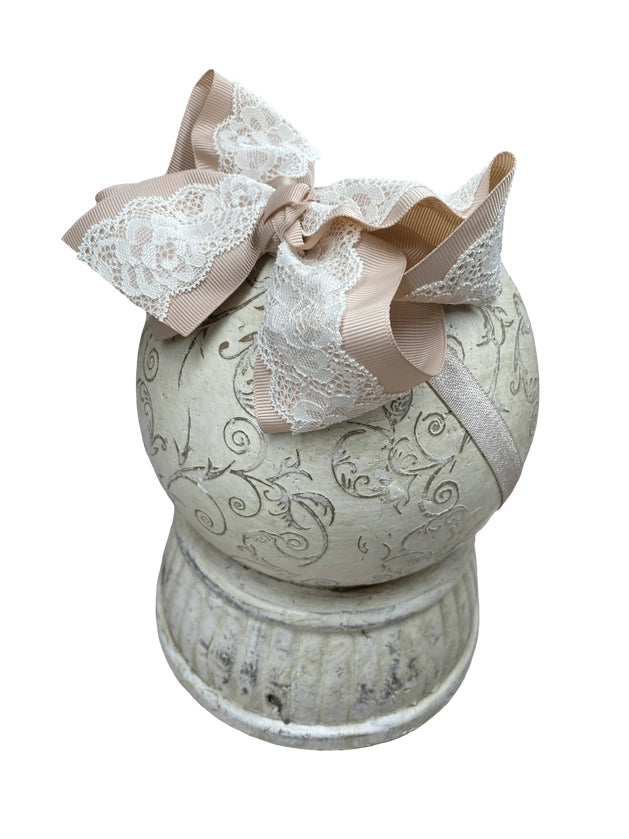 Chantilly Lace Two-Tone Bow Headband