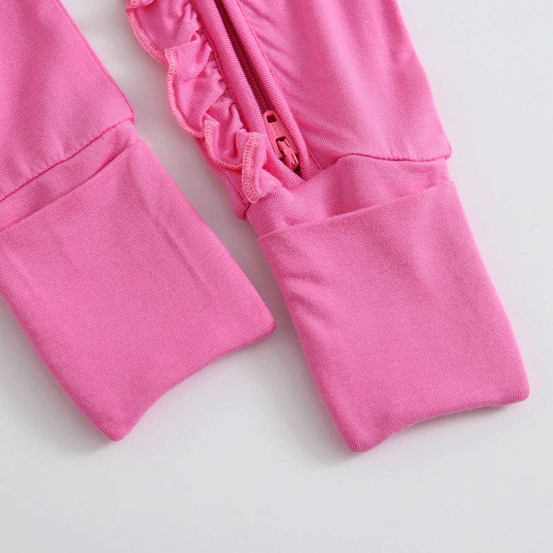 Perfectly Pink Zipper Baby Romper