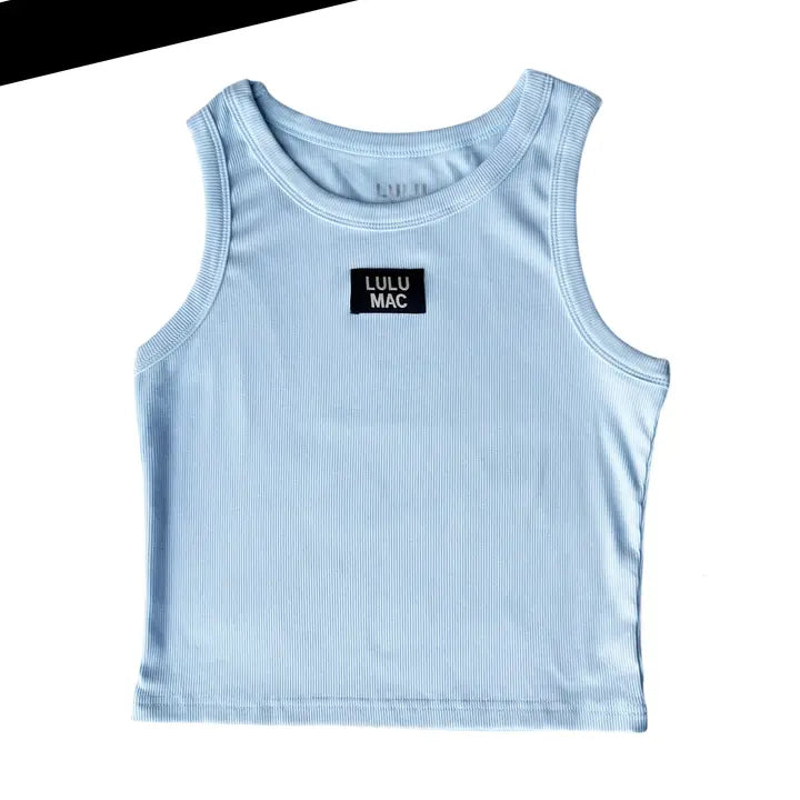 Light Blue Kids Solid Tank (PRESALE: ETA 7/16/26)