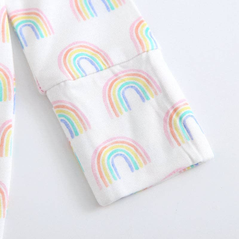 Forever Rainbow Zippered Baby Romper NICU Going Home Outfit