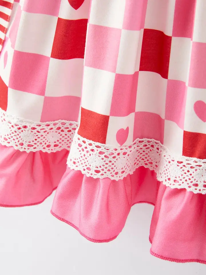 Checkerboard Hearts Dress