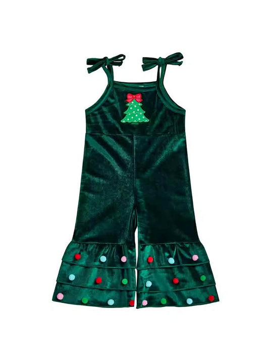 Holiday Pom-Pom Tree Romper