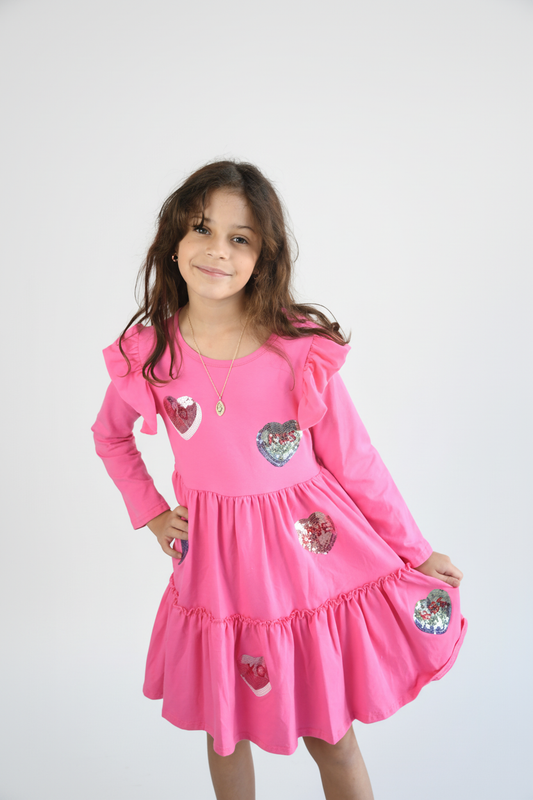 Conversation Heart Sequin Dress