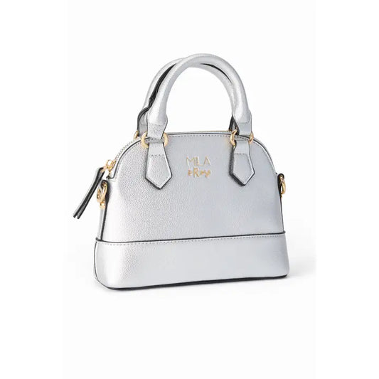 Silver Metallic Girl's Crossbody Purse