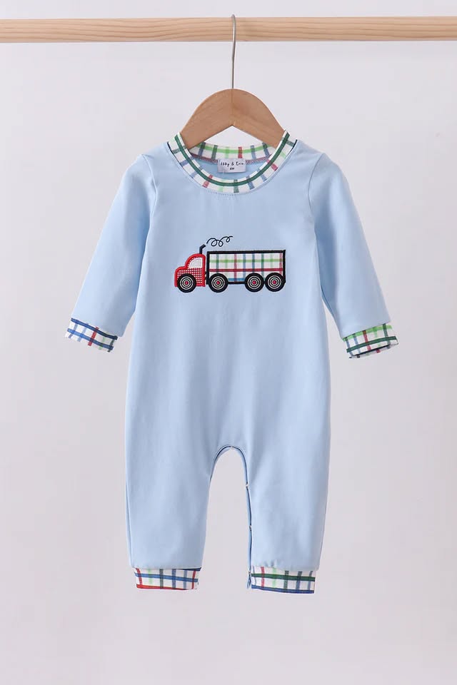 Plaid Pickup Play Romper