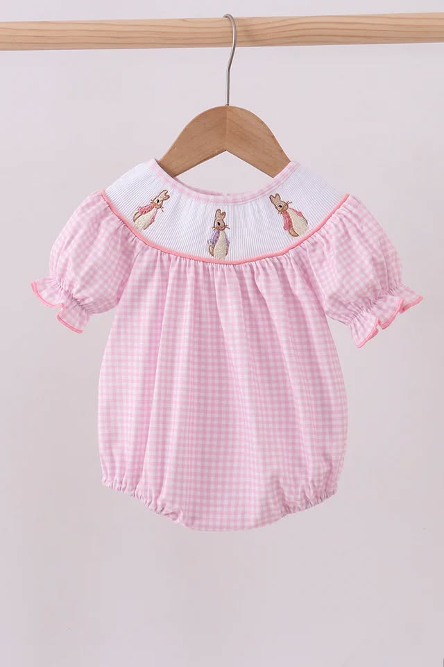 Pink Easter Rabbit Romper