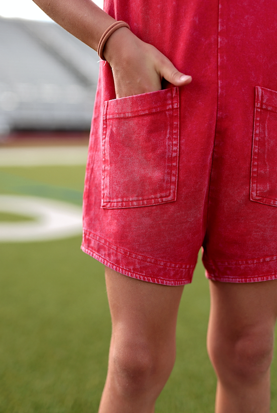 Romper – YOUTH Tailgate Romper - Red