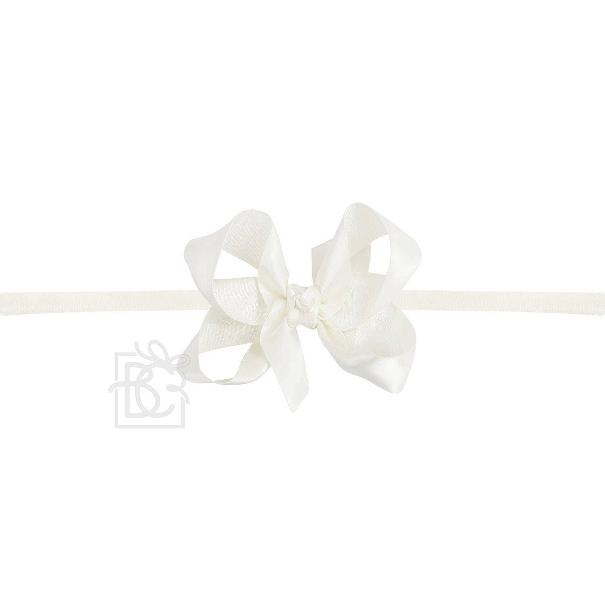 1/4" PANTYHOSE HEADBAND W/SATIN BOW