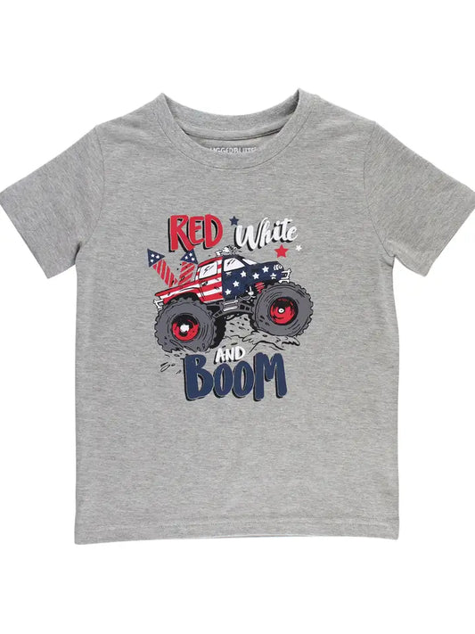 Boys "Red White and Boom" Americana Graphic Tee (Rugged Butts)