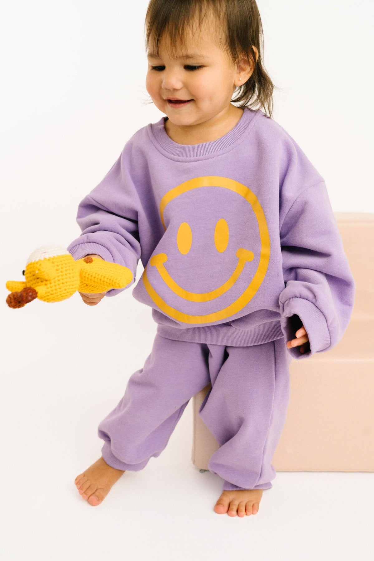 Violet Happy Sweatsuit