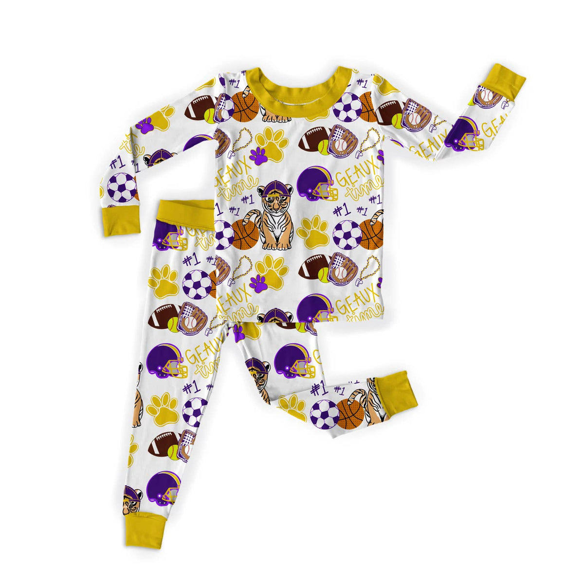 Geaux Time Pants Set : Bamboo Pajamas
