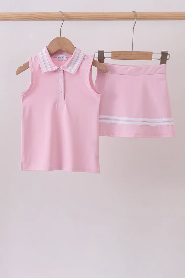 Pink Active Skort Set