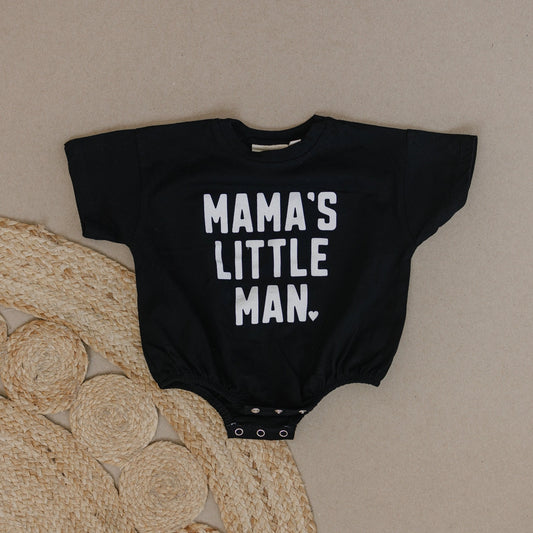 Mama's Little Man Oversized T-Shirt Romper