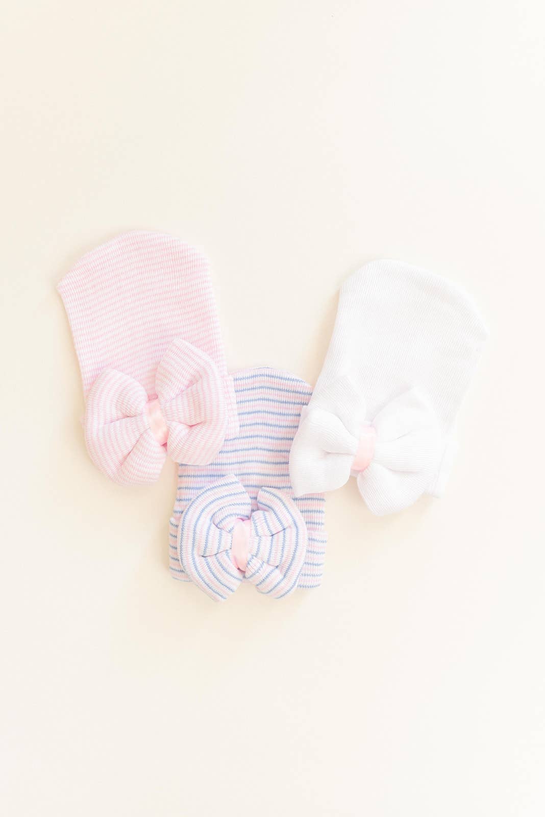 Newborn Baby Bow Hat baby girls - Baby Hats - Newborn Hats