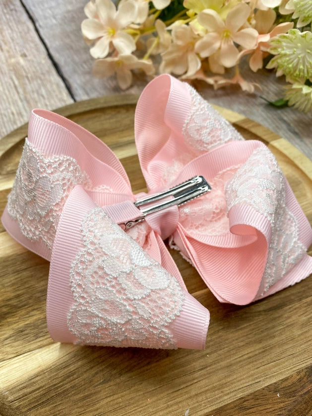 Chantilly Lace Two-Tone Bow