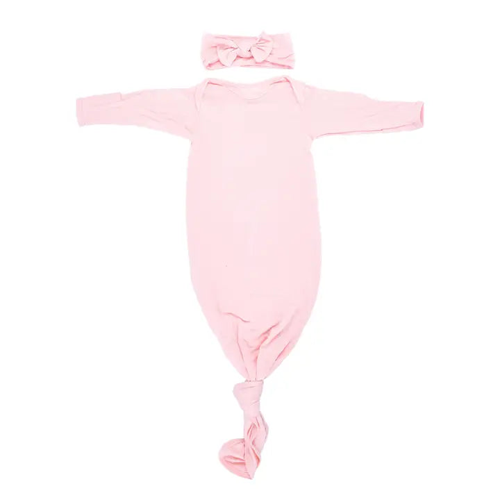 Heavenly Pink Knotted Gown & bow