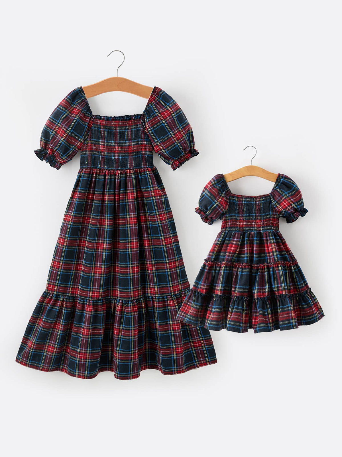Mommy & Me Christmas Plaid Dresses