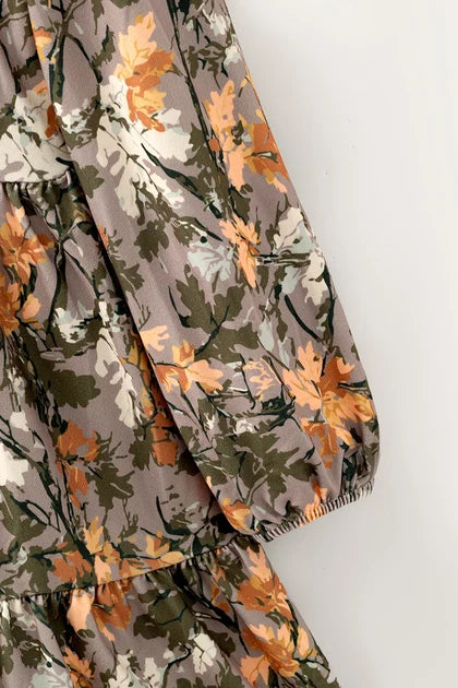 Camouflage girls tiered dress