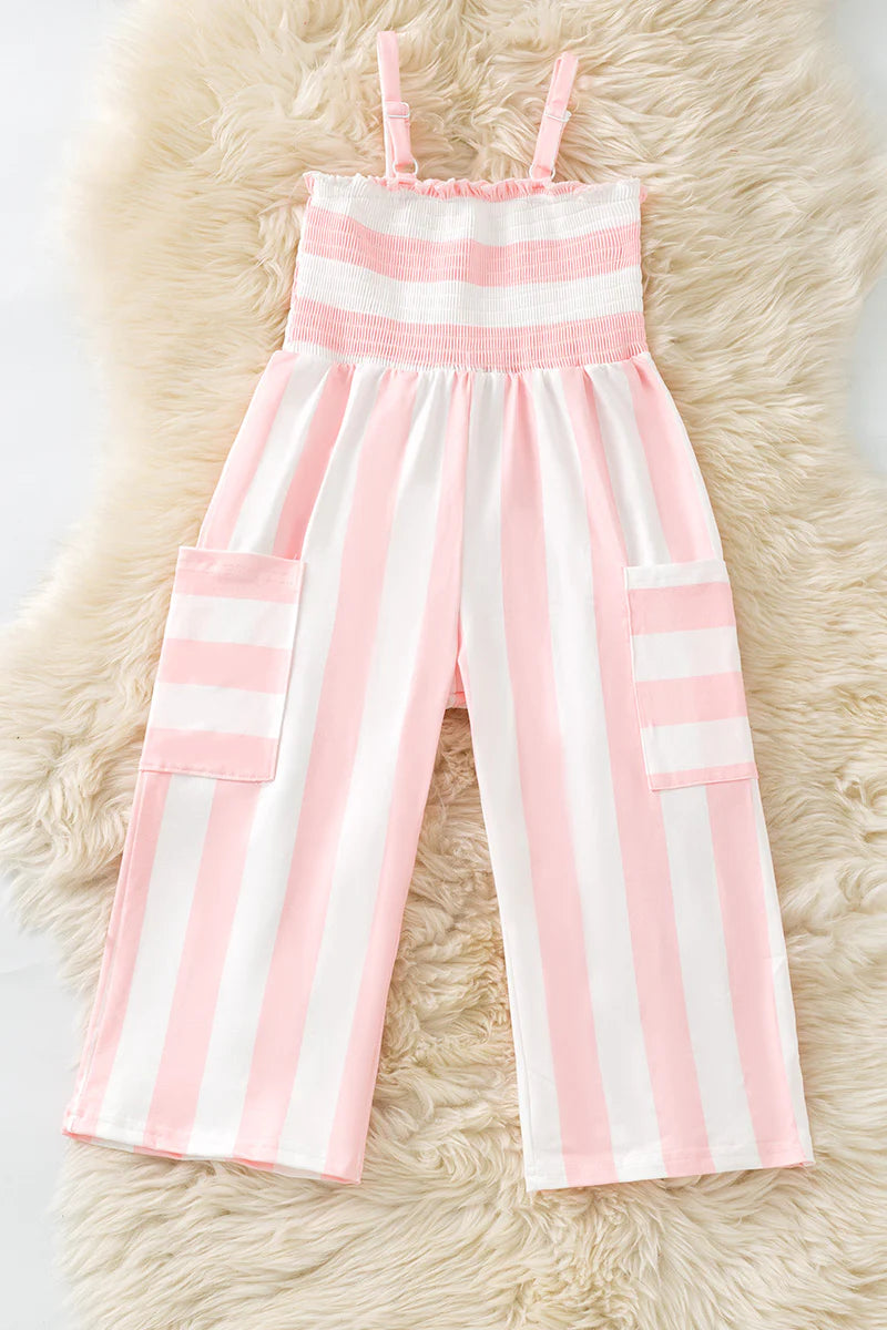 Pink Stripe Jumpsuit