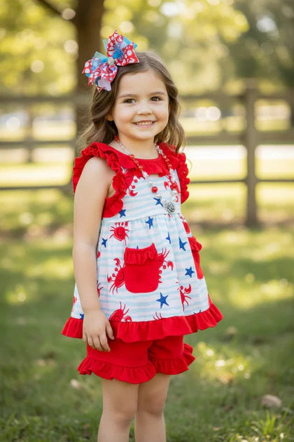 Feeling Crabby Short Set