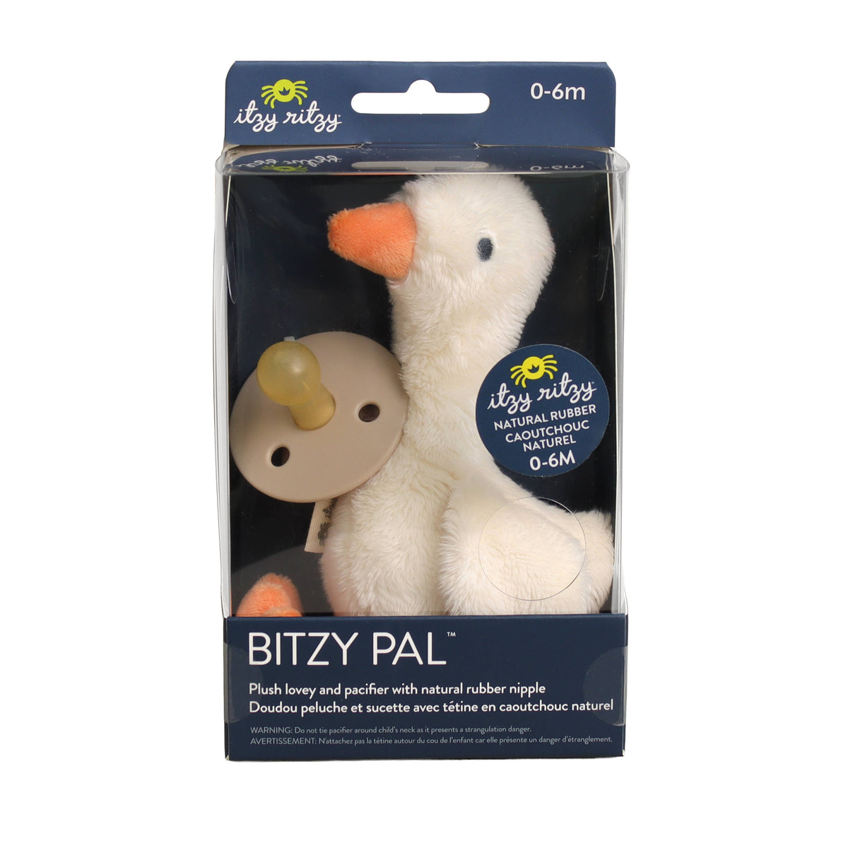 *FOUR OPTIONS* Bitzy Pal Natural Rubber Pacifier & Plush