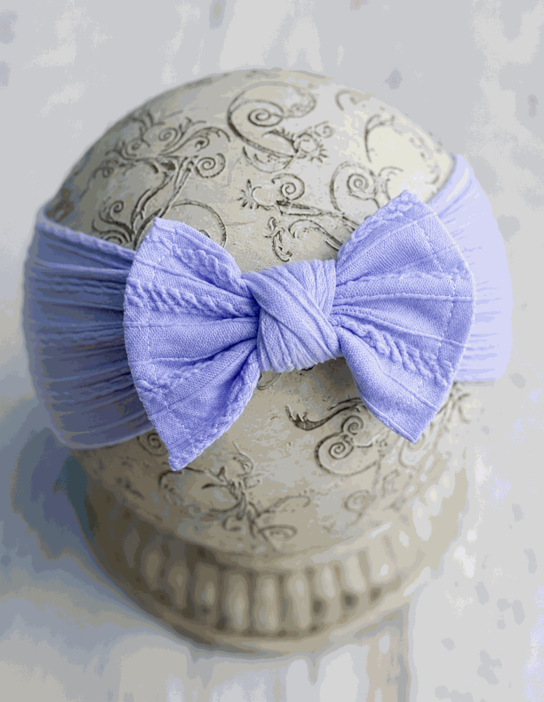 Cable Knit Bow Headbands