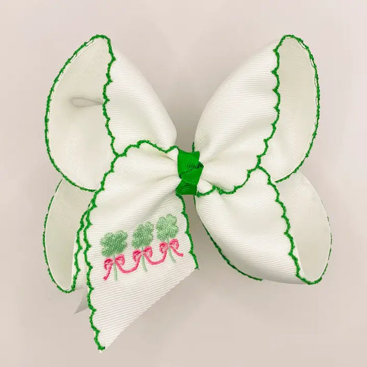 Shamrock Trio w/bows Moonstitch Bow