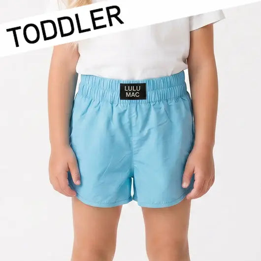 Light Blue Solid Toddler Short (PRESALE: ETA 7/16/26)