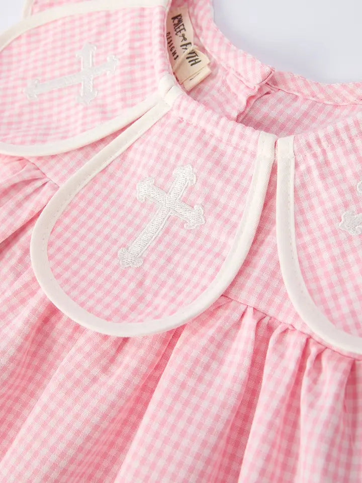 Pink Smocked Cross Dress