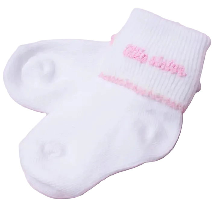 Little Sister Embroidered Socks