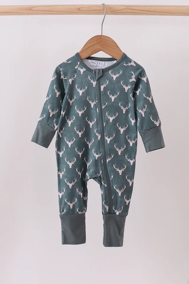 Forest Deer Bamboo Romper