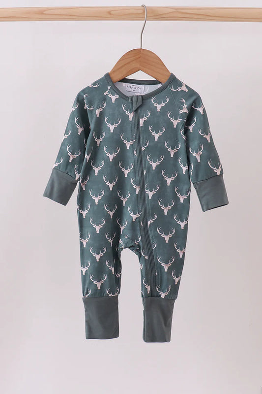 Forest Deer Bamboo Romper