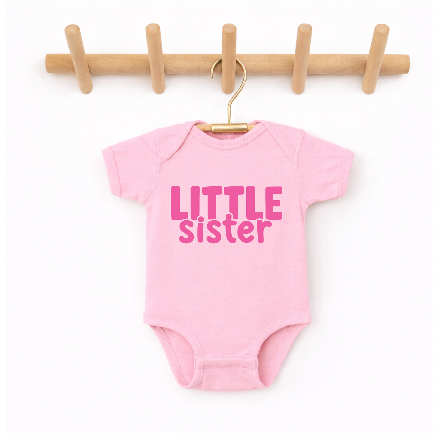 Little Sister Baby Girl Onesie (newborn)