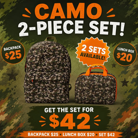 Camo Backpack Set