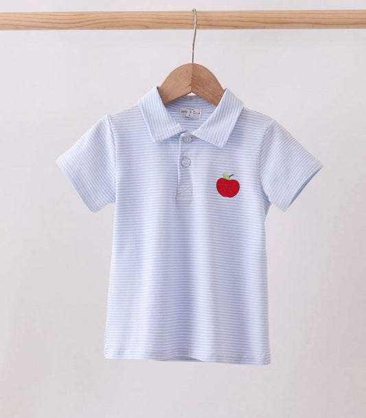 Striped Apple Collared Shirt